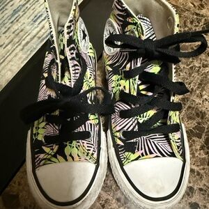 Converse Kids High-Top Sneakers - Black and Yellow size 12